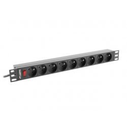 Разклонител Lanberg PDU-09E-0300-BK