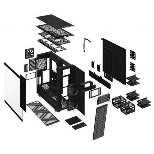 Компютърна кутия Fractal Design Define 7 XL w/ Dark Tempered Glass FD-C-DEF7X-03 (снимка 14)