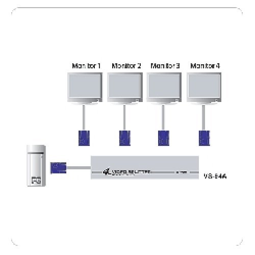 KVM суич ATEN VS94A (снимка 2)