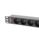 Разклонител Lanberg PDU-09E-0300-BK