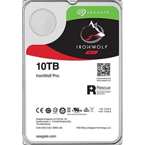 Твърд диск Seagate 10TB, IronWolf Pro, 3.5'', SATA 6Gb/s, 7200RPM, 256MB cache (снимка 1)