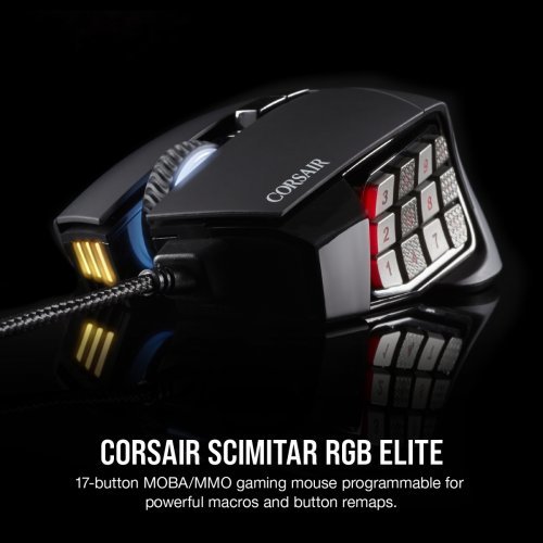 Мишка Corsair RGB ELITE MOBA/MMO CH-9304211-EU (снимка 9)
