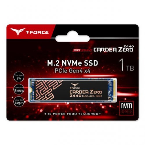 SSD Team Group 1TB T-Force Cardea Zero Z440 M.2 NVMe PCIe Gen4 x4 (снимка 1)