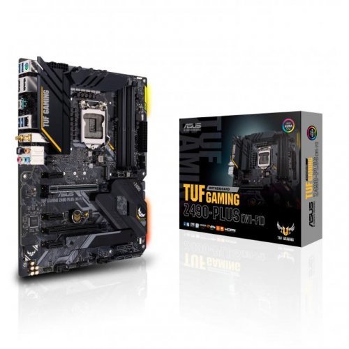 Дънна платка Asus TUF GAMING Z490-PLUS (WI-FI) ASUS-MB-TUF-Z490-P-WI-FI (снимка 1)