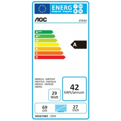 Монитор AOC 27G2U/BK (снимка 4)