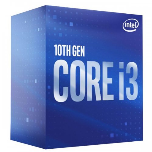 Процесор Intel Comet Lake Core i3-10100 (4c/8t), LGA1200, Box, with Cooler, Intel UHD Graphics 630, 3.6- 4.3GHz, 6MB L3 Cashe, TDP 65W, DDR4-2666, 14nm (снимка 1)