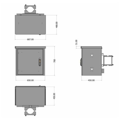 Комуникационен шкаф MIRSAN MR.MOB02.03 (снимка 3)