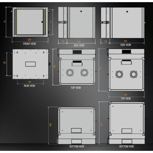 Комуникационен шкаф MIRSAN MR.EKG09U.01 (снимка 3)