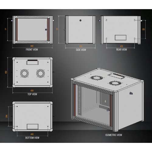 Комуникационен шкаф MIRSAN MR.WTN07U45.01 (снимка 2)