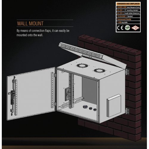 Комуникационен шкаф MIRSAN MR.IP55W12U45.02 (снимка 6)