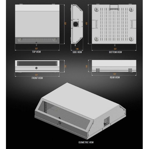 Комуникационен шкаф MIRSAN MR.SLM.01 (снимка 3)