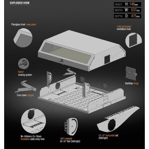 Комуникационен шкаф MIRSAN MR.SLM.01 (снимка 4)