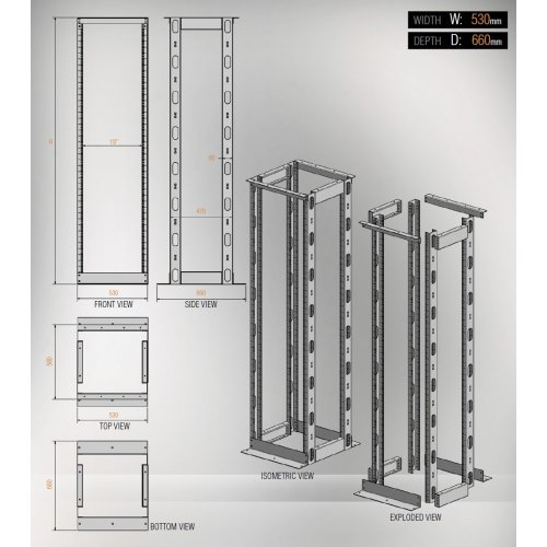 Комуникационни шкафове > MIRSAN MR.OPR42UDF66.01 (снимка 4)