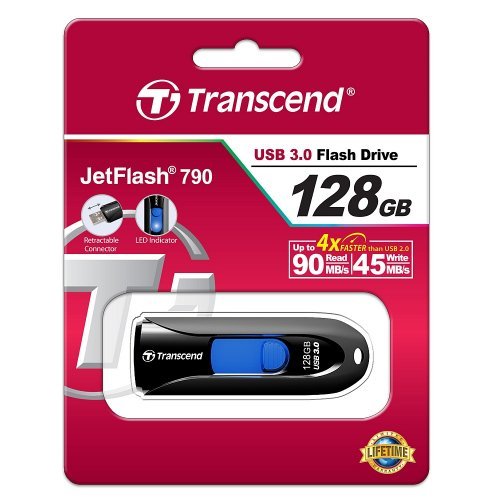 USB флаш памет > Transcend JetFlash 790 TS128GJF790K (снимка 2)