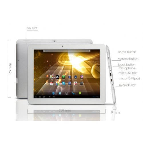 Таблети > GoClever ARIES 101 3G white 5906736050782 (снимка 2)