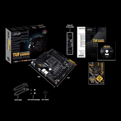 Дънна платка Asus TUF GAMING B550M-PLUS	 90MB14A0-M0EAY0	 (снимка 1)