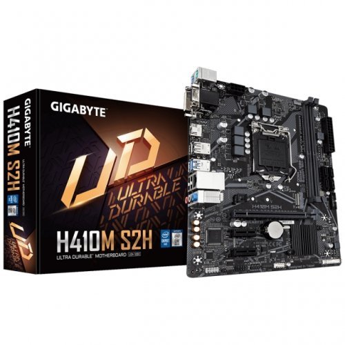 Дънна платка Gigabyte H410M-S2H H410M S2H 1.0 (снимка 1)