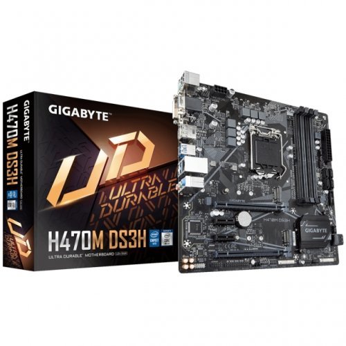 Дънна платка Gigabyte H470M DS3H (снимка 1)