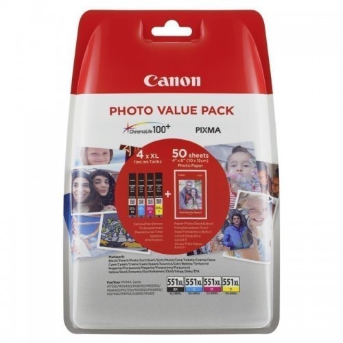 Консумативи за мастиленоструен печат > Canon CLI-551XL 6443B006AA (снимка 1)