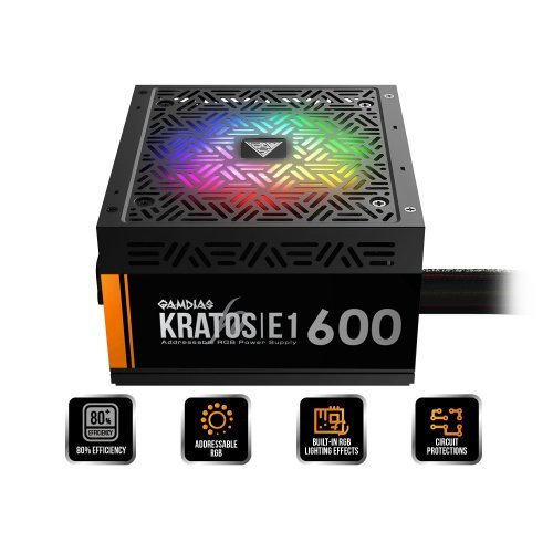 Захранващ блок Gamdias GAMDIAS-KRATOS-E1-600    (снимка 3)