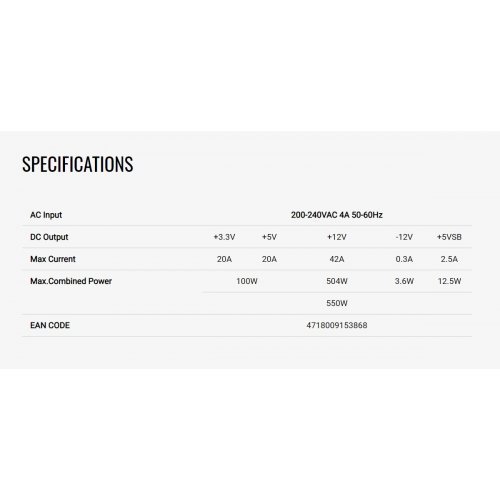 Захранващ блок AeroCool ACPB-LX55AEC.11 (снимка 2)