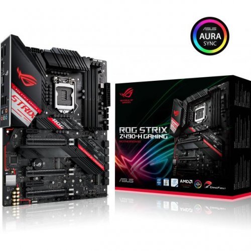 Дънна платка Asus ROG STRIX Z490-H GAMING ASUS-MB-STRIX-Z490H-G (снимка 1)