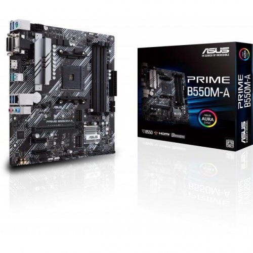 Дънна платка Asus Prime B550M-A 90MB14I0-M0EAY0 (снимка 1)