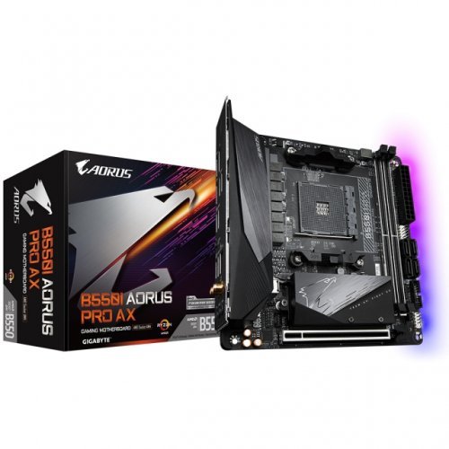 Дънна платка Gigabyte GAB55IAPW GA-MB-B550I-AORUS-PRO-AX (снимка 1)