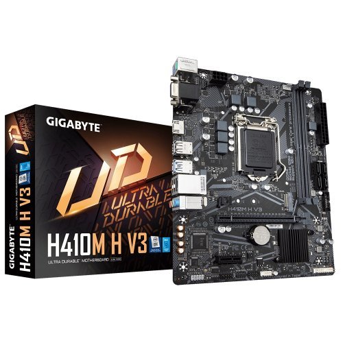 Дънна платка Gigabyte H410M-H v3 H410M H v3 1.0 (снимка 1)