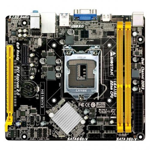 Дънна платка Biostar H81MHV3 BIO-MB-H81MHV3 (снимка 1)