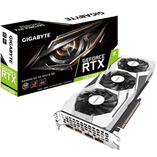 Видео карта Gigabyte GeForce RTX 2060 SUPER GAMING OC 3X WHITE 8G (rev. 2.0) N206SGAMINGOC WHITE-8GD 2.0 (снимка 1)