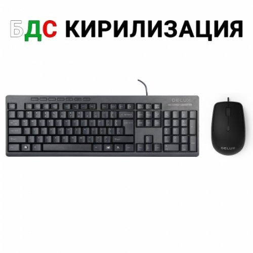 Клавиатура и мишка Delux K6300+M330BU (снимка 1)