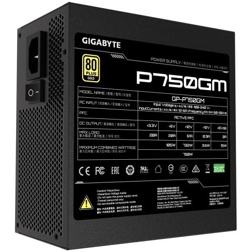 Захранващ блок Gigabyte P750W GP-AP750GM (снимка 5)