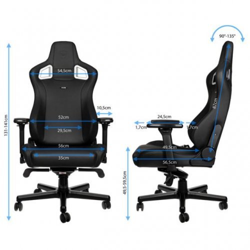 Геймърски стол noblechairs EPIC Black Edition NOBLE-GAGC-165 (снимка 6)