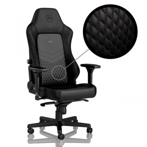 Геймърски стол noblechairs HERO Real Leather Black NOBLE-GAGC-118 (снимка 7)