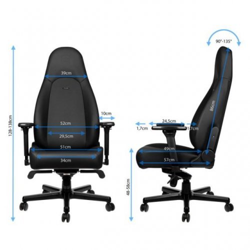 Геймърски стол noblechairs ICON Black Edition NOBLE-GAGC-166 (снимка 4)