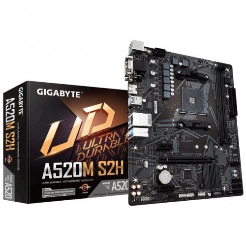 Дънна платка Gigabyte GA-A520M-S2H GA-MB-A520M-S2H (снимка 1)
