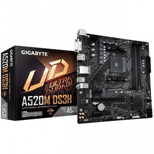 Дънна платка Gigabyte A520M-DS3H GA-A520M-DS3H (снимка 1)