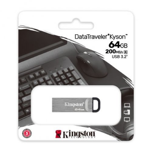 USB флаш памет Kingston DataTraveler Kyson DTKN/64GB (снимка 3)