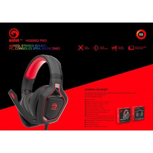 Слушалки Marvo MARVO-PRO-HG8960-PRO    (снимка 5)