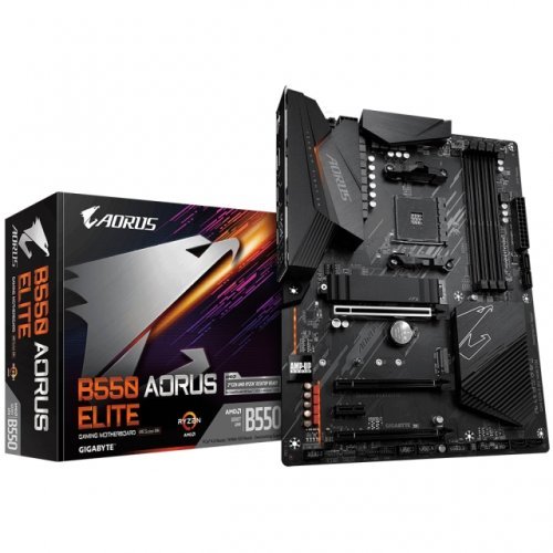 Дънна платка Gigabyte B550 AOURUS ELITE GA-MB-B550-AORUS-ELITE-V2 (снимка 1)