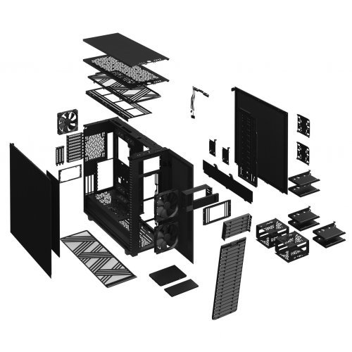 Компютърна кутия Fractal Design Define 7 XL Black Solid FD-C-DEF7X-01 (снимка 23)