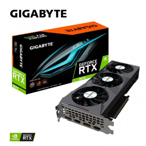Видео карта Gigabyte GeForce RTX 3070 EAGLE OC 8G rev. 2.0 N3070EAGLE OC-8GD 2.0 (снимка 1)