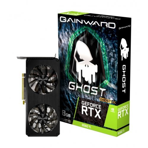 Видео карта Gainward GeForce RTX 3060 Ti Ghost OC NE6306TS19P2-190AB (2294) (снимка 1)