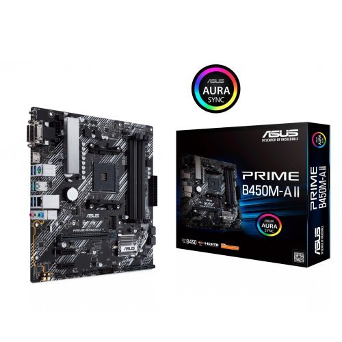 Дънна платка Asus PRIME B450M-A II 90MB15Z0-M0EAY0 (снимка 1)