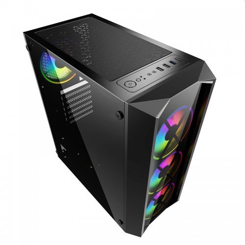 Компютърна кутия PowerCase JX188-17 PCJX18817 (снимка 2)