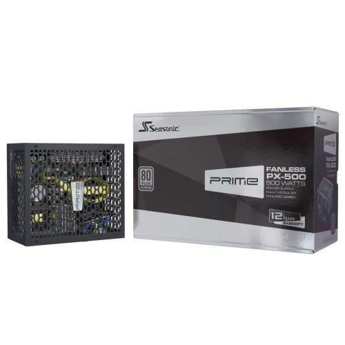 Захранващ блок Seasonic PRIME FANLESS PX-500 (SSR-500PL) 1PL50PFRT3A12X (снимка 3)