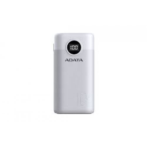 Мобилна батерия Adata P10000QCD White AP10000QCD-DGT-CWH (снимка 1)
