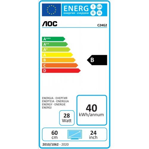 Монитор AOC C24G2AE/BK (снимка 3)