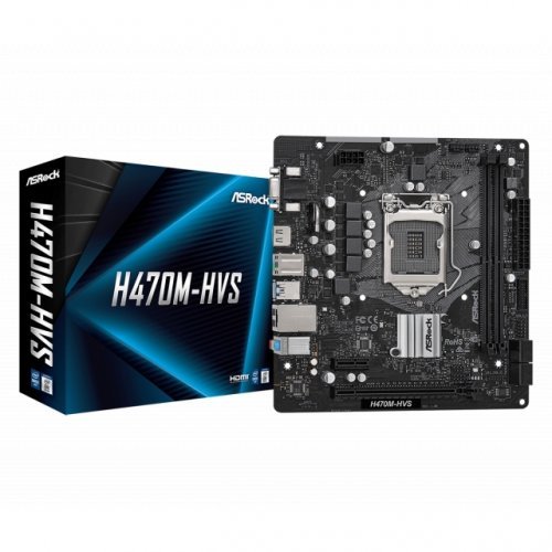 Дънна платка ASRock H470M-HVS (снимка 1)